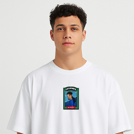 Baggio Legend Front Printed White T-Shirt