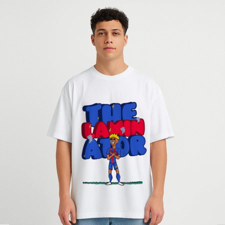 The Laminator Front Printed White T-Shirt