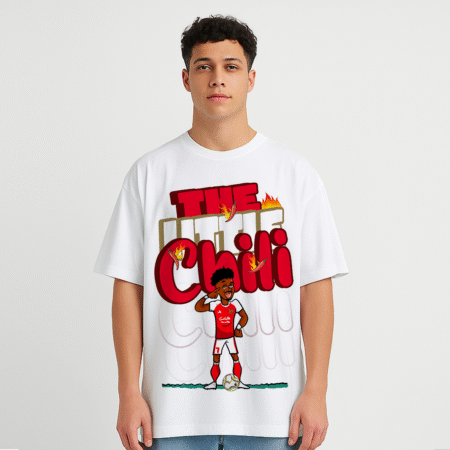 Chili Front Printed White T-Shirt